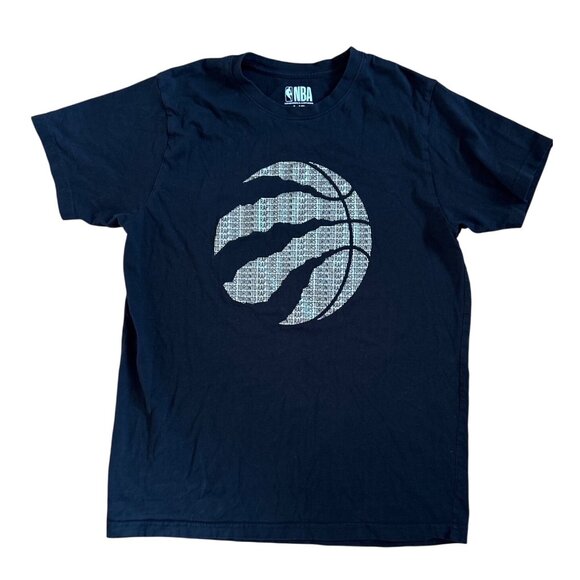 Toronto Raptors NBA Black T-Shirt L 100% Cotton Basketball Fan Apparel CA02993 - Picture 1 of 5